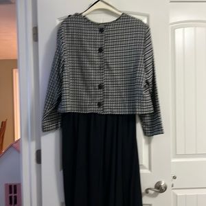 2 piece positive attitude dress and jacket set